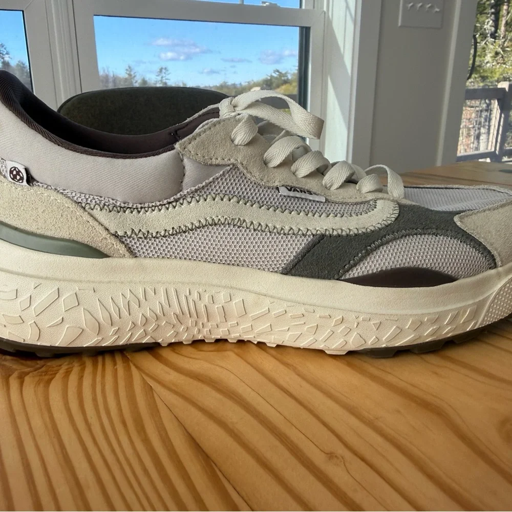 Vans Beige, Gray & Cream Low-Top Sneakers